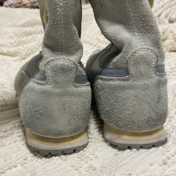 NIKE Sakami Sneaker Boot Light Blue Yellow Side Lace Up Boot 5.5 Youth Shoe - Picture 10 of 11